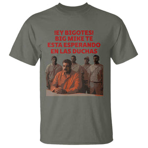 Maduro in Prison Meme Satire T Shirt Spanish Political Politcal Sarcasm TS02 Military Green Print Your Wear