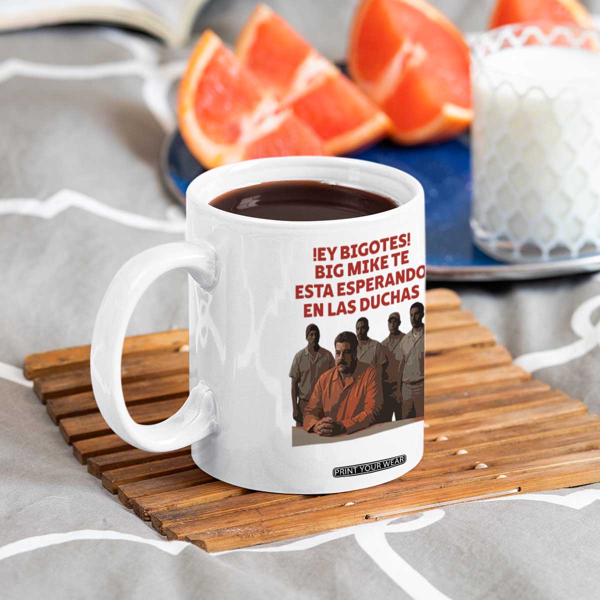 Maduro in Prison Meme Satire Coffee Mug Spanish Political Politcal Sarcasm TS02 Print Your Wear