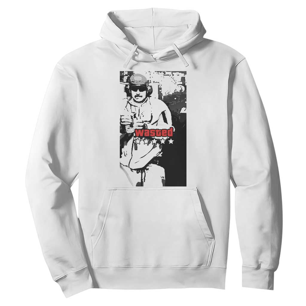Wasted Maduro Meme Hoodie Dictators Downfall Political Satire GTA Style TS02 White Print Your Wear