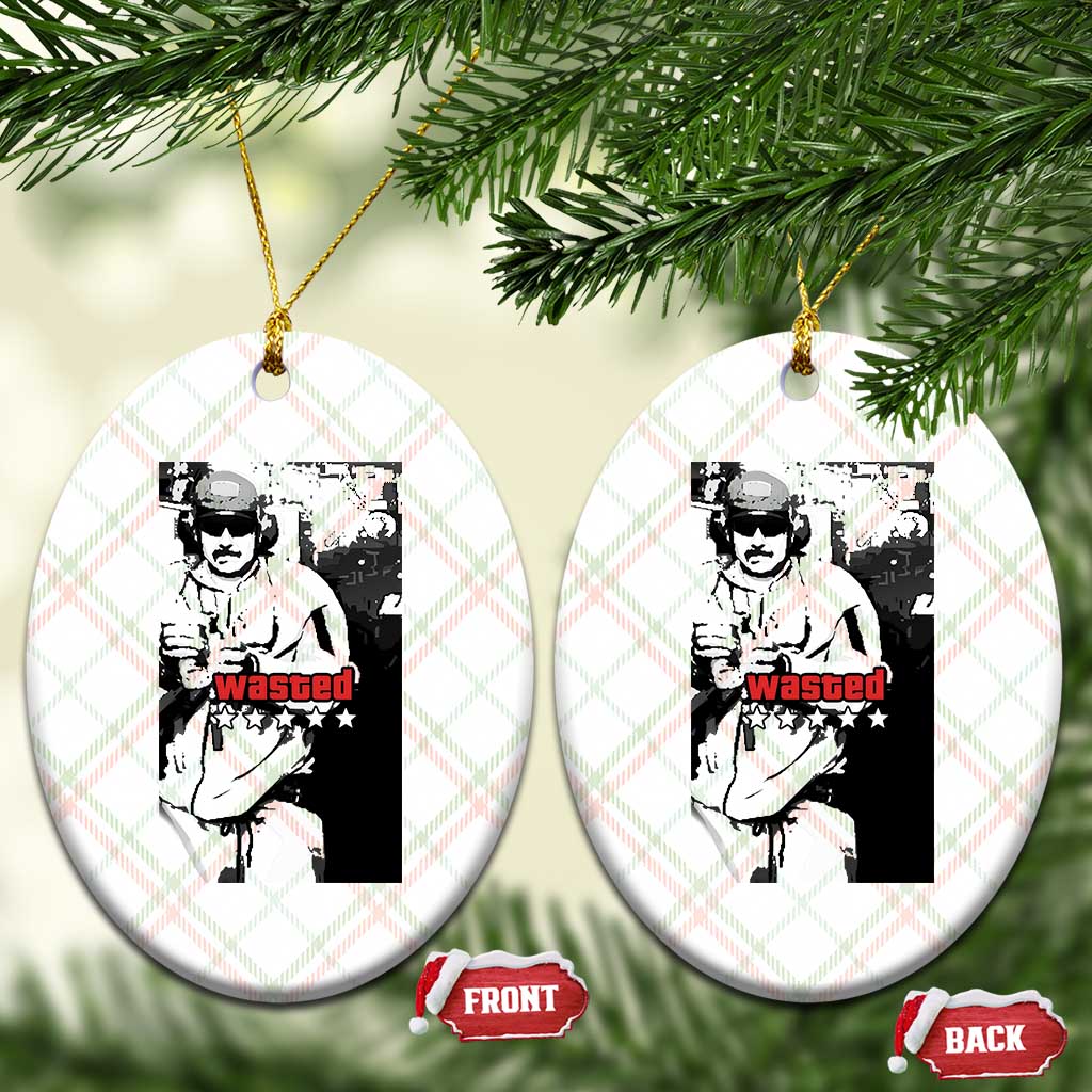 Wasted Maduro Meme Ceramic Ornament Dictators Downfall Political Satire GTA Style TS02 Print Your Wear