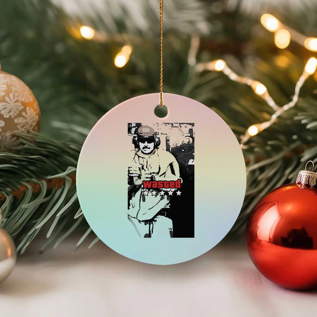 Wasted Maduro Meme Ceramic Ornament Dictators Downfall Political Satire GTA Style TS02 1pc Pastel Print Your Wear