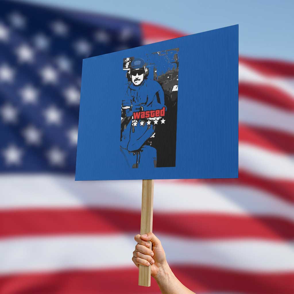 Wasted Maduro Meme Protest Sign Dictator’s Downfall Political Satire GTA Style TS02 Horizontal 18