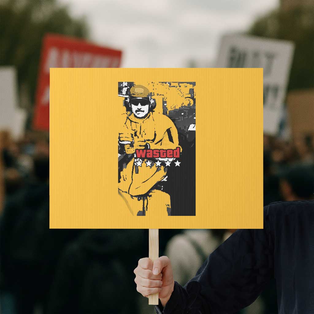 Wasted Maduro Meme Protest Sign Dictator’s Downfall Political Satire GTA Style TS02 Horizontal 18