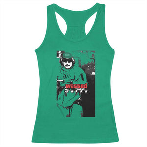 Wasted Maduro Meme Racerback Tank Top Dictators Downfall Political Satire GTA Style TS02 Irish Green Print Your Wear