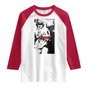 Wasted Maduro Meme Raglan Shirt Dictators Downfall Political Satire GTA Style TS02 White Red Print Your Wear