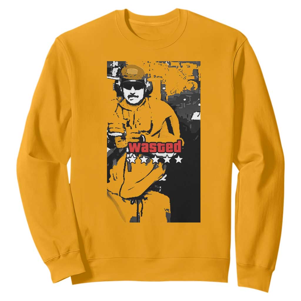 Wasted Maduro Meme Sweatshirt Dictators Downfall Political Satire GTA Style TS02 Gold Print Your Wear