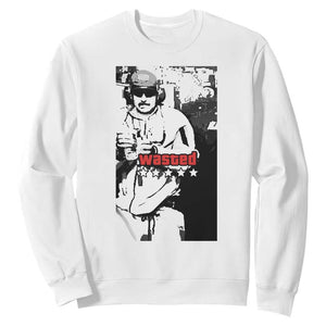 Wasted Maduro Meme Sweatshirt Dictators Downfall Political Satire GTA Style TS02 White Print Your Wear