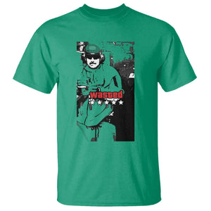 Wasted Maduro Meme T Shirt Dictators Downfall Political Satire GTA Style TS02 Irish Green Print Your Wear
