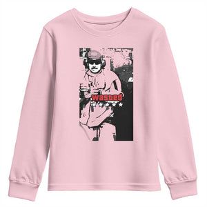 Wasted Maduro Meme Youth Sweatshirt Dictators Downfall Political Satire GTA Style TS02 Light Pink Print Your Wear