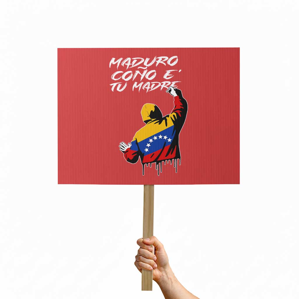 Maduro Cono e Tu Madre Protest Sign Venezuelan Protest Graffiti Graphic TS02 Horizontal 18