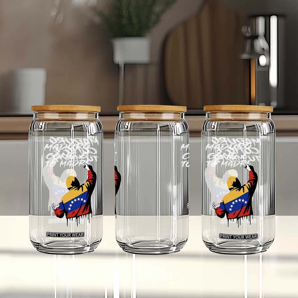 Maduro Cono e Tu Madre Glass Can Venezuelan Protest Graffiti Graphic TS02 Print Your Wear