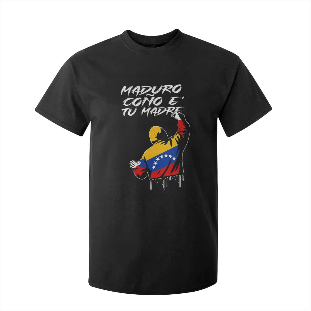 Maduro Cono e Tu Madre T Shirt For Kid Venezuelan Protest Graffiti Graphic TS02 Black Print Your Wear