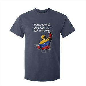 Maduro Cono e Tu Madre T Shirt For Kid Venezuelan Protest Graffiti Graphic TS02 Navy Print Your Wear