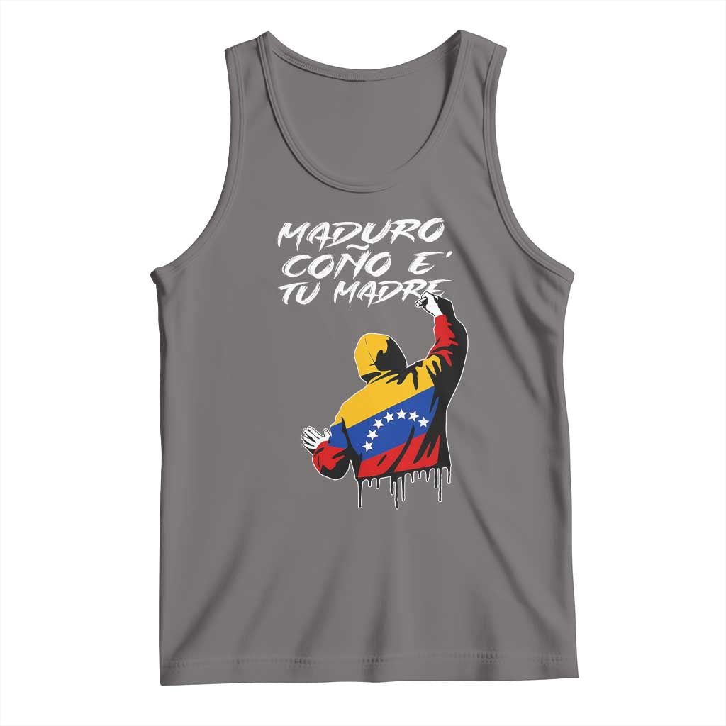 Maduro Cono e Tu Madre Tank Top Venezuelan Protest Graffiti Graphic TS02 Deep Heather Print Your Wear