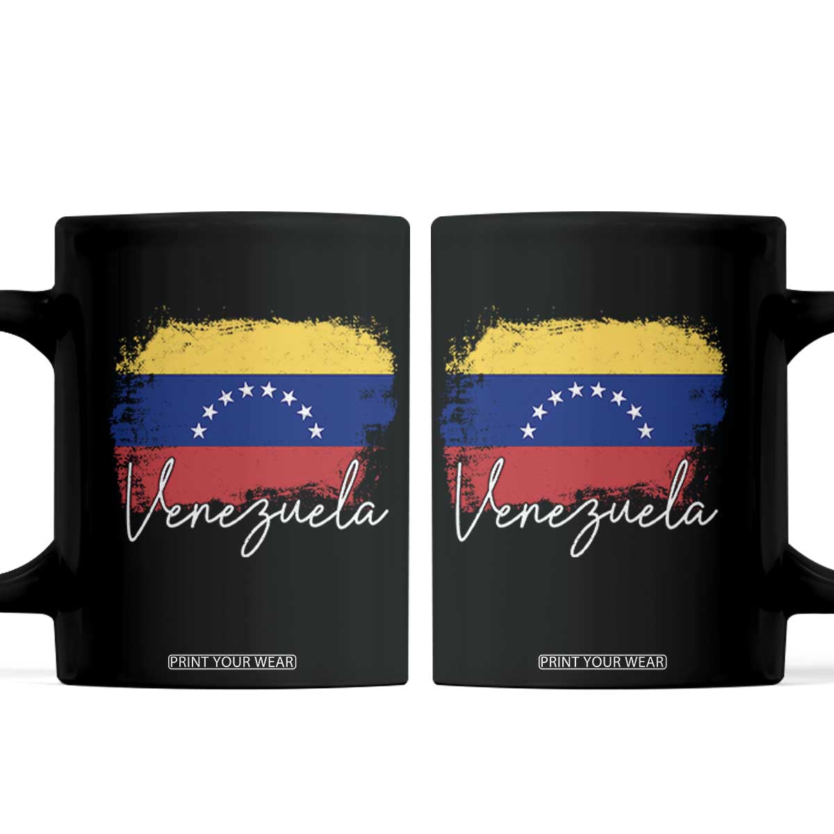 Venezuela Flag Pride Patriotic Coffee Mug for Venezuelan Roost TS02 Black Print Your Wear