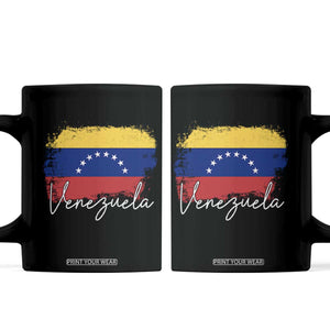Venezuela Flag Pride Patriotic Coffee Mug for Venezuelan Roost TS02 Black Print Your Wear