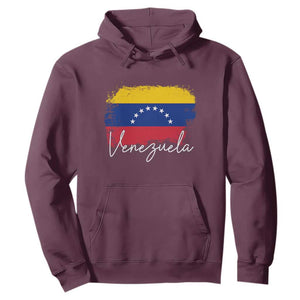 Venezuela Flag Pride Patriotic Hoodie for Venezuelan Roost TS02 Maroon Print Your Wear