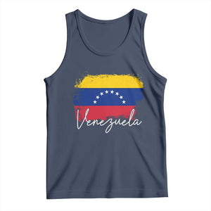 Venezuela Flag Pride Patriotic Tank Top for Venezuelan Roost TS02 Navy Print Your Wear