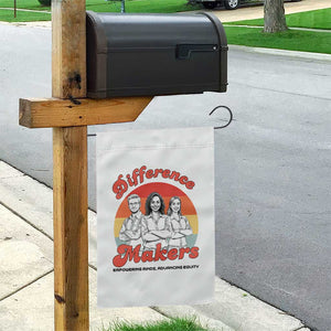 Difference Makers Teacher Appreciation Garden Flag Empowering Minds & Advancing Equity Retro Educator TS02 Print Your Wear