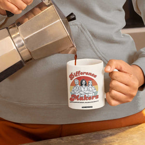 Difference Makers Teacher Appreciation Coffee Mug Empowering Minds & Advancing Equity Retro Educator TS02 Print Your Wear