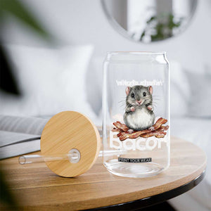 What is Shakin Bacon Funny Mouse Glass Can Pun Animal Humor TS02 Print Your Wear