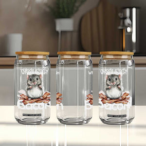 What is Shakin Bacon Funny Mouse Glass Can Pun Animal Humor TS02 Print Your Wear