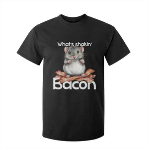 What is Shakin Bacon Funny Mouse T Shirt For Kid Pun Animal Humor TS02 Black Print Your Wear