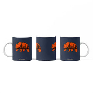 Chicago Skyline Bear Coffee Mug Windy City Pride True Lover Sports Fan TS02 Print Your Wear