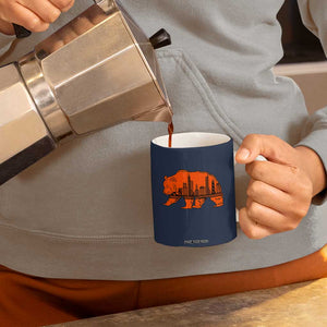 Chicago Skyline Bear Coffee Mug Windy City Pride True Lover Sports Fan TS02 Print Your Wear