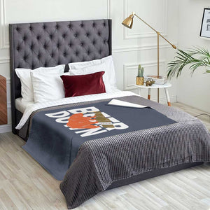 Funny Drinking Bear Beer Down Throw Blanket Tailgate Gift for Football Fans TS02 Print Your Wear
