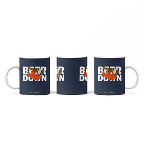 Funny Drinking Bear Beer Down Coffee Mug Tailgate Gift for Football Fans TS02 Print Your Wear