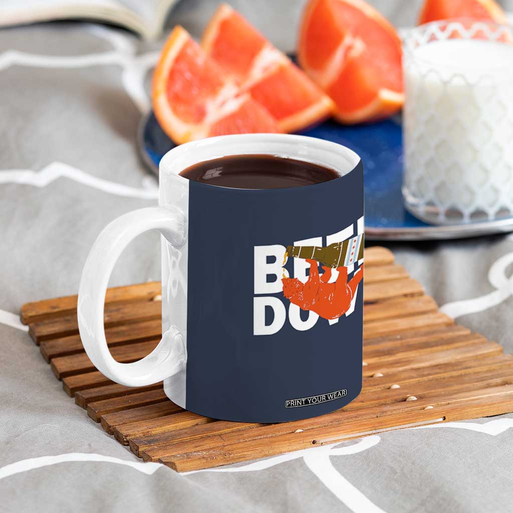 Funny Drinking Bear Beer Down Coffee Mug Tailgate Gift for Football Fans TS02 Print Your Wear