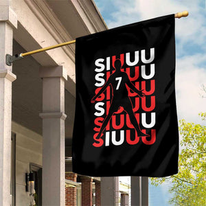 Siuuuu Celebration Number 7 Seven Soccer Fans Garden Flag TS02 Print Your Wear