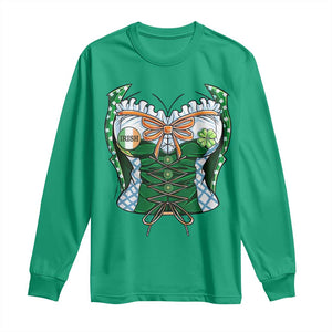 Funny St Patricks Day Long Sleeve Shirt Women Leprechaun Costume TS02 Irish Green Print Your Wear