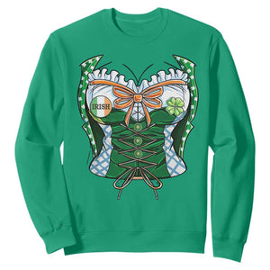 Funny St. Patricks Day Sweatshirt Women Leprechaun Costume TS02 Irish Green Printyourwear