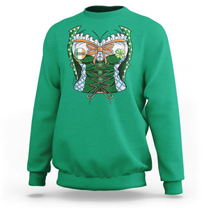 Funny St. Patricks Day Sweatshirt Women Leprechaun Costume TS02 Irish Green Printyourwear