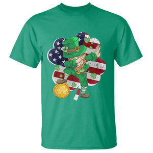 Cute St. Patricks Day T Shirt Dabbing Leperchaun American Flag Shamrock TS02 Irish Green Printyourwear