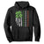 Funny St. Patricks Day Hoodie Shamrock American Flag TS02 Black Printyourwear