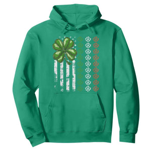 Funny St. Patricks Day Hoodie Shamrock American Flag TS02 Irish Green Printyourwear