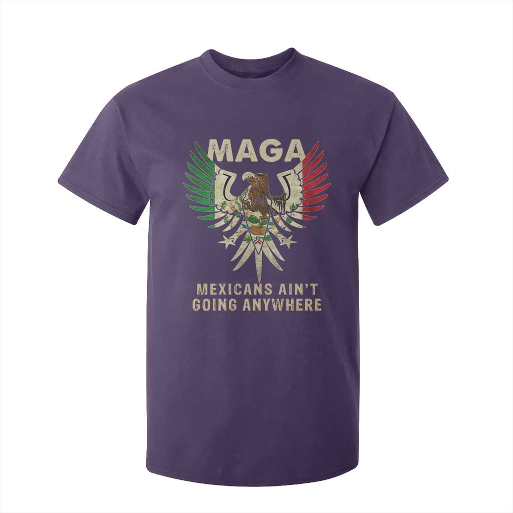 Mexicans Ain't Going Anywhere T Shirt For Kid Eagle Mexico Flag Retro Vintage TS02 Purple Print Your Wear