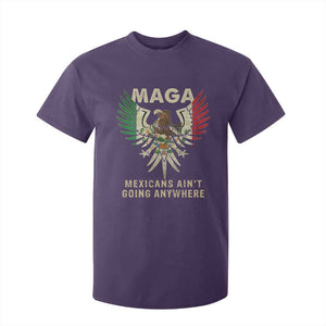 Mexicans Ain't Going Anywhere T Shirt For Kid Eagle Mexico Flag Retro Vintage TS02 Purple Print Your Wear