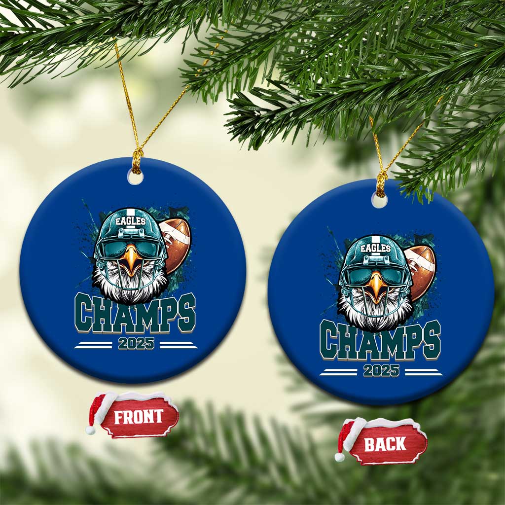 Celebrated Eagles Ceramic Ornament Championship 2025 Retro TS02 1pc Blue Print Your Wear