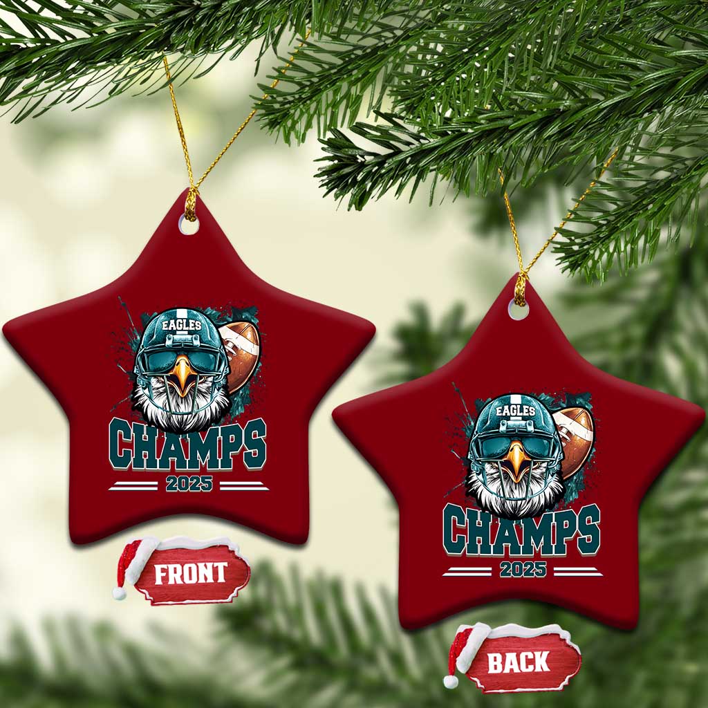 Celebrated Eagles Ceramic Ornament Championship 2025 Retro TS02 Print Your Wear