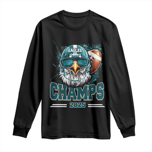 Celebrated Eagles Long Sleeve Shirt Championship 2025 Retro TS02 Black Print Your Wear