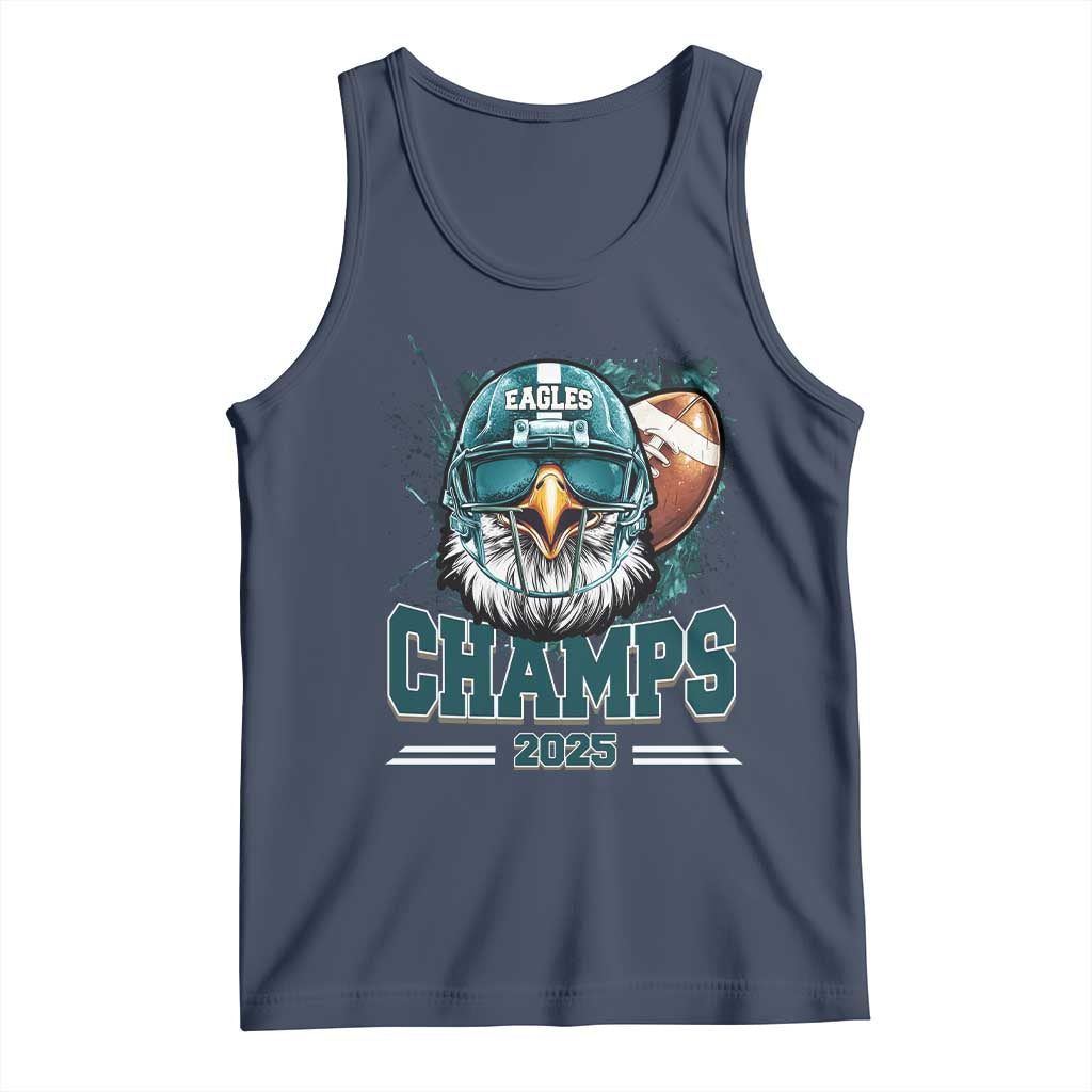 Celebrated Eagles Tank Top Championship 2025 Retro TS02 Navy Print Your Wear