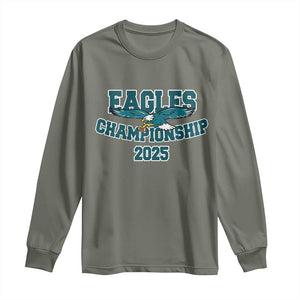 Celebrated Eagles Long Sleeve Shirt Championship 2025 TS02 Military Green Print Your Wear