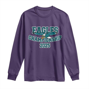 Celebrated Eagles Long Sleeve Shirt Championship 2025 TS02 Purple Print Your Wear