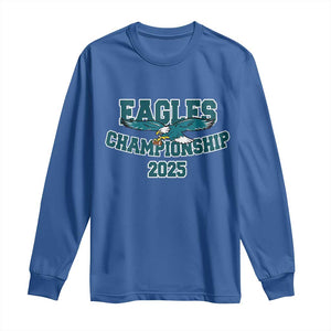 Celebrated Eagles Long Sleeve Shirt Championship 2025 TS02 Royal Blue Print Your Wear