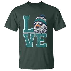 Eagles Inspirational T Shirt LOVE Cool Eagle Lover Vintage TS02 Dark Forest Green Print Your Wear