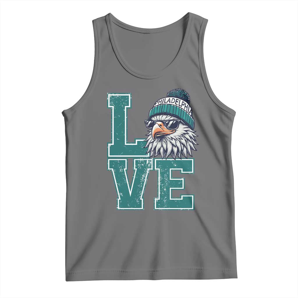 Eagles Inspirational Tank Top LOVE Cool Eagle Lover Vintage TS02 Black Heather Print Your Wear